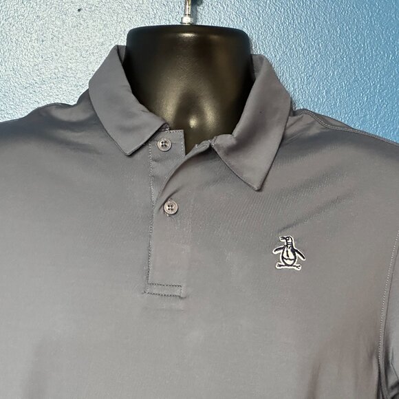 Original Penguin NWOT by Munsingwear Men's Gray Athletic/Golf Polo Shirt - Picture 2 of 8